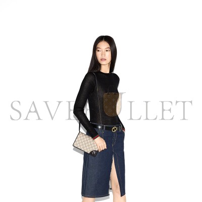 GUCCI GG EMBLEM SUPER MINI SHOULDER BAG 820688 (20*12.5*5cm)
